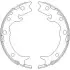Колодки тормозные бараб. задн. (Remsa) Honda Accord vii 2.0 03-12,Honda Accord vii 2.2 03-12 WOKING Z4737.00 (фото 1)