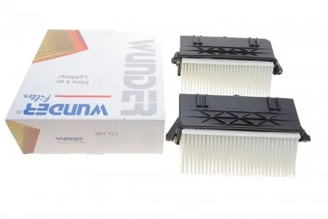 Фільтр повітряний MB E-class (W212/A207/C207)/ GLK (X204) 350CDI (к-кт) WUNDER FILTER WH 743