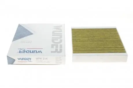 Фильтр салона Chevrolet Aveo (T300) 11-/ Opel Astra J 09-(угольный) WUNDER FILTER WPK 314
