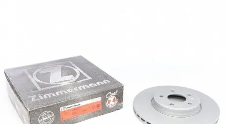 Диск тормозной (передний) Audi A4/A5 07-(314х25) (с покрытием) (вентилированный) ZIMMERMANN 100.3330.20