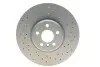 Диск тормозной (передний) BMW 5 (G30/F90)/7 (G11/G12) 15-(348x36) (R) (с покрытием) (вент.) ZIMMERMANN 150.2937.52 (фото 4)