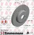 Диск тормозной (передний) BMW 5 (G30) 530/540i 16-(348х30) (с покрытием) (вент.) B47/B48/B57/B58 ZIMMERMANN 150.2956.52 (фото 1)