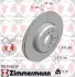 Диск тормозной (задний) BMW 5 (F10/F11)/6 (F06/F13)/ 7 (F01-04) 09-(345x24) (с покрытием) (вент.) ZIMMERMANN 150.3480.20 (фото 7)