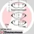 Колодки тормозные (передние) Audi A3/Skoda Octavia III/VW Passat/Golf 13-(TRW) (с датчиком) ZIMMERMANN 247382002 (фото 1)