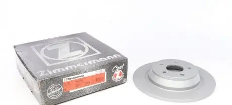 Диск тормозной (задний) Ford Mondeo V 14-(302х11) (с покрытием) (полный) ZIMMERMANN 250.1376.20