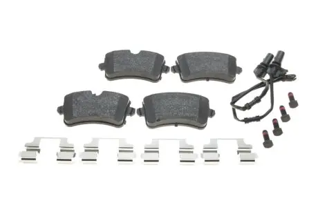 Колодки тормозные (задние) Audi A8 09-/A7 Sportback 13-18 (Lucas) (с датчиками) ZIMMERMANN 25214.175.6