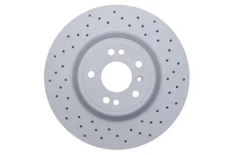 Диск тормозной (передний) MB M-class (W166) 11-15/GLE (W166) 15-19 (330x32) (с покр)(с отверстиями)(вент) ZIMMERMANN 400.3683.52